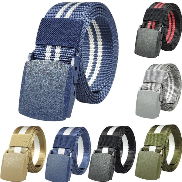 Tactical Herrebelte Militærbelte DOBBELT STRIPER-BLÅT Double Stripes-Blue