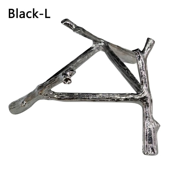 Crystal Ball Display Base Metal Branch Stand SORT L Black L