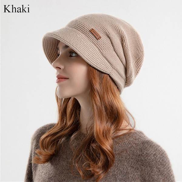 Neulotut pipot KHAKI khaki