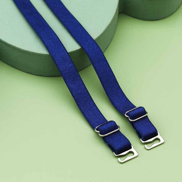 4 par BH-stropper Stofskulderstropper ROYAL BLUE royal blue