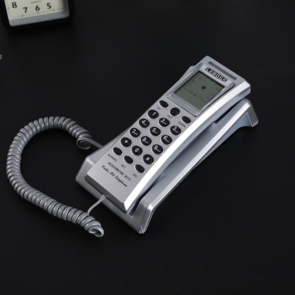 Trådbunden telefon Kabeltelefon VIT White