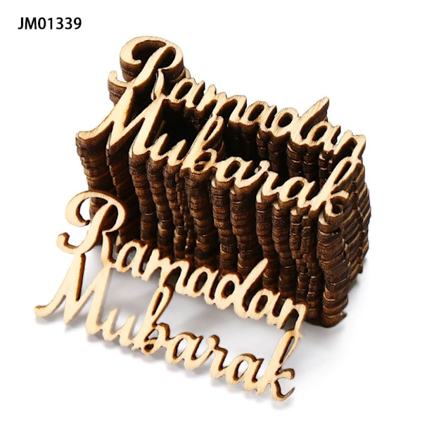 15 kpl/setti Ramadan Kareem -puinen koriste JM01339 JM01339