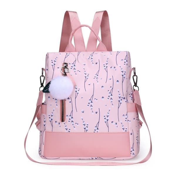 Blommig ryggsäck Axelväskor ROSA pink