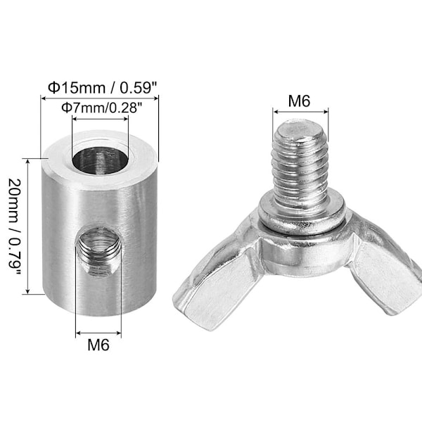 2st Fjärilsspänne Wire Rep Clips 2ST 2pcs