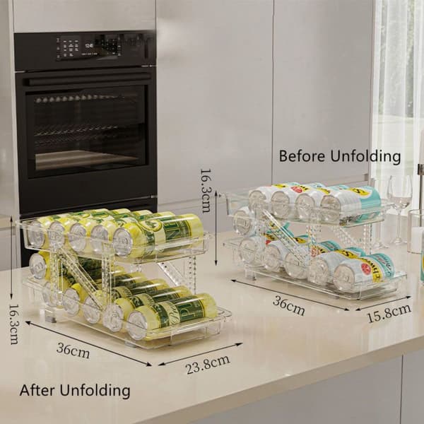 Brusboksdispenser Brusboksarrangør TRANSPARENT 2STK 2STK Transparent 2PCs-2PCs
