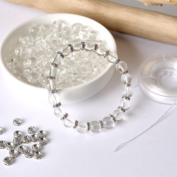 krystallperler klare perler glass