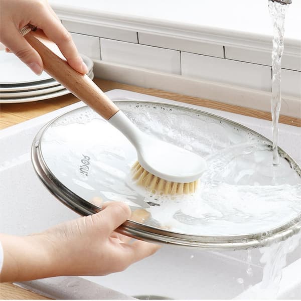 Oppvaskbørste Langt Håndtak Oppvaskskrubb 24CM 24cm