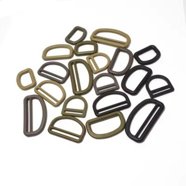 4 stk Beltekroker Webbing Spenner ARMY GREEN 2.5CMSTYLE 1 STIL 1 Army Green 2.5cmStyle 1-Style 1