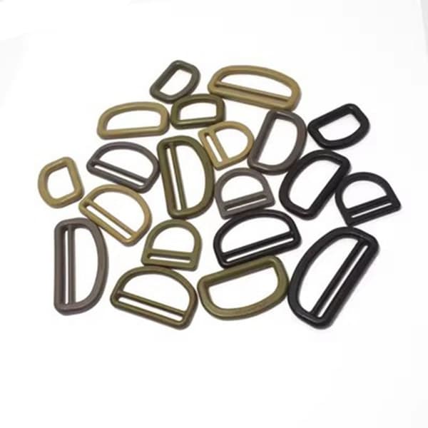 4 stk Beltekroker Webbing Spenner GRÅ 3.8CMSTYLE 1 STIL 1 Grey 3.8cmStyle 1-Style 1