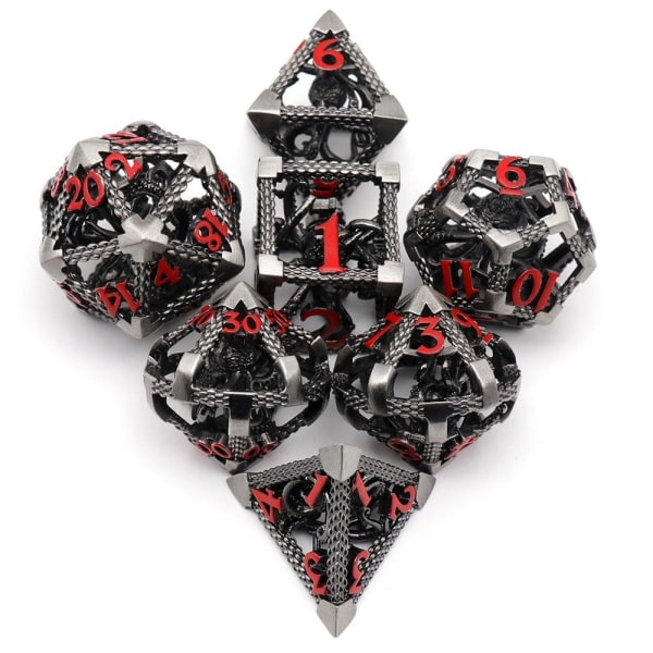 7st DND Metal Dice Set Game Dice 06 06 06