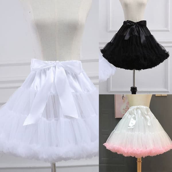 Vintage underkjole Crinoline HVIT White