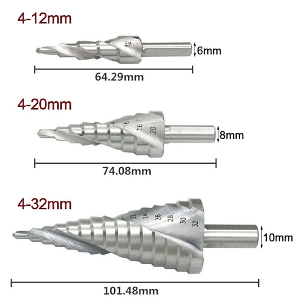 Stegborr HSS 4-32MM 4-32mm