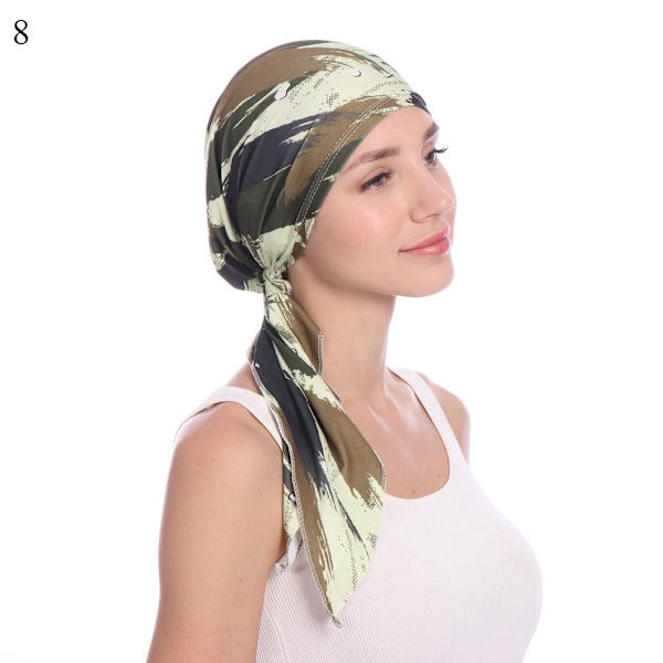 Blød turbanhat indvendige hijabs 8 8 8
