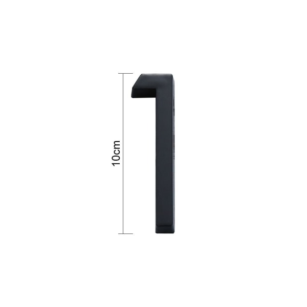 4 tommer/10 cm døretiket Nummermærke NUMMER 3 NUMMER 3 Number 3