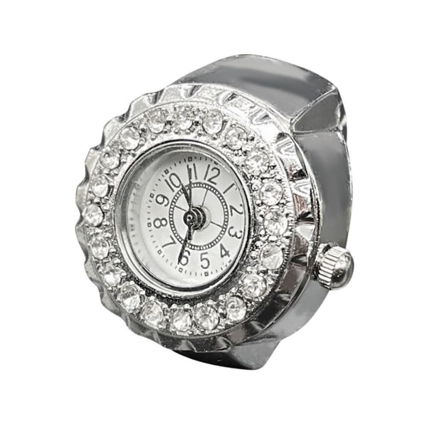 Digital Watch Ring Watch SILVER Silver
