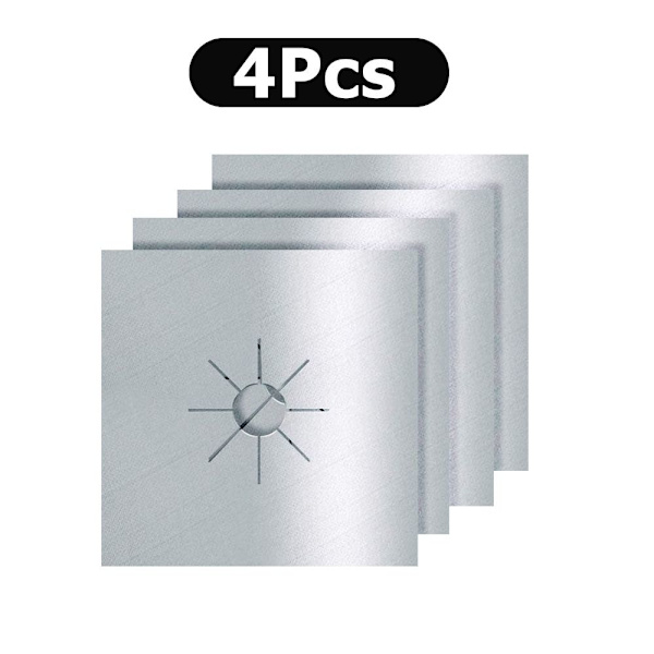 4st/ set Gasspisskydd Foder Spishällsskydd SILVER Silver