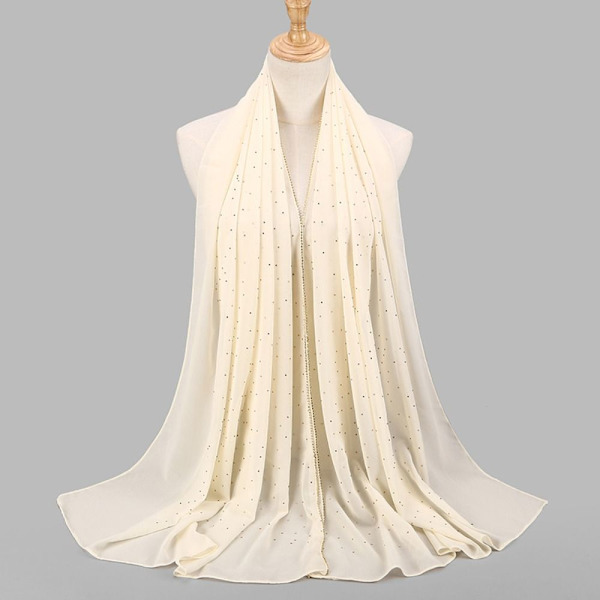 Hovedtørklæde Satin Bandana BEIGE beige