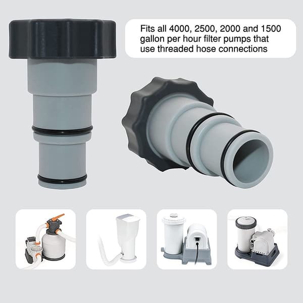 Gängade slanganslutningar Filterpumpar Adapter 1 1 1