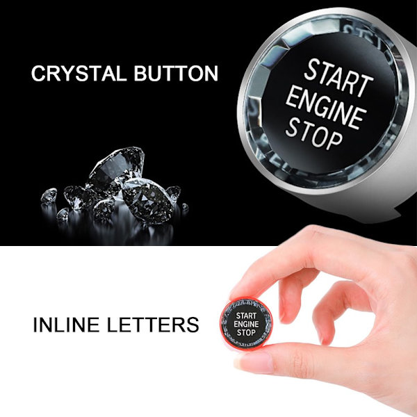 til bm w E90 E91 E92 E93 E60 4-farvet start stop knap rød