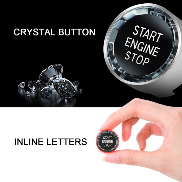 til bm w E90 E91 E92 E93 E60 4-farvet start stop knap sort