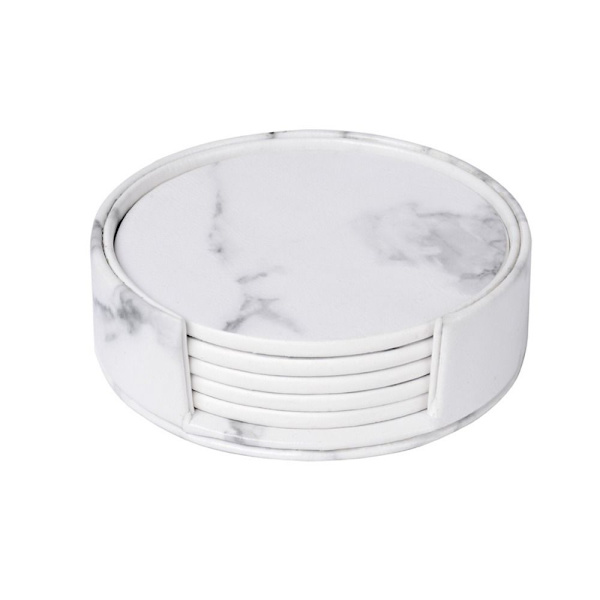 Koppmatta Pad Set Marble Texture Koppmatta VIT white