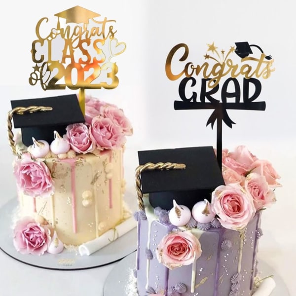 5 stk Cake Topper Happy Graduation 7 7 7