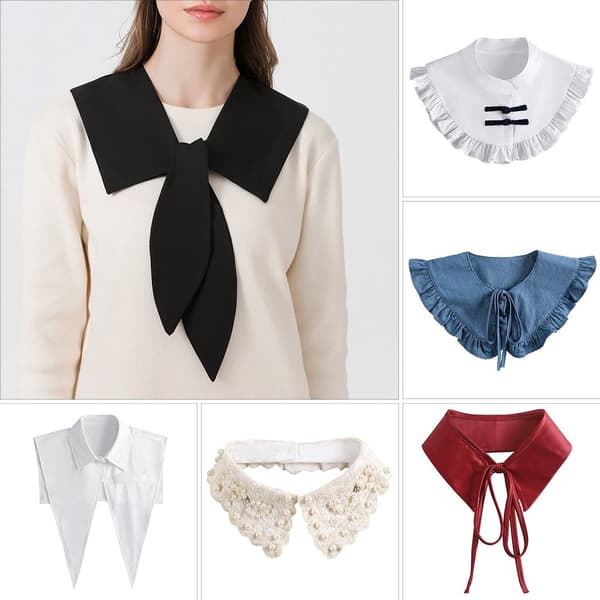 Skjorte Fake Collar Lapel 4 4 4