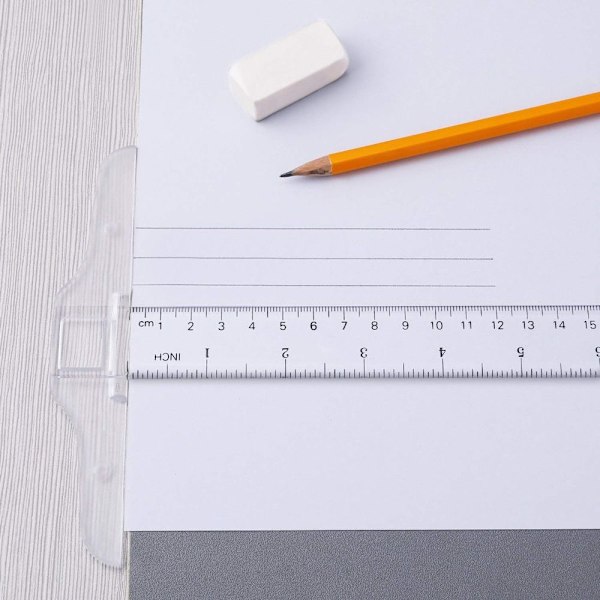 T-Square-linjal Gradert T-Ruler Inch Metrisk T-Square