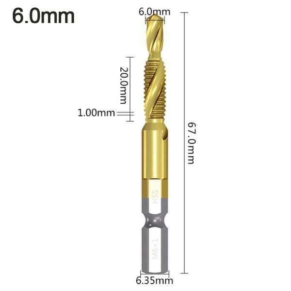 Tappborrskaft Tappborrkronor M6 M6