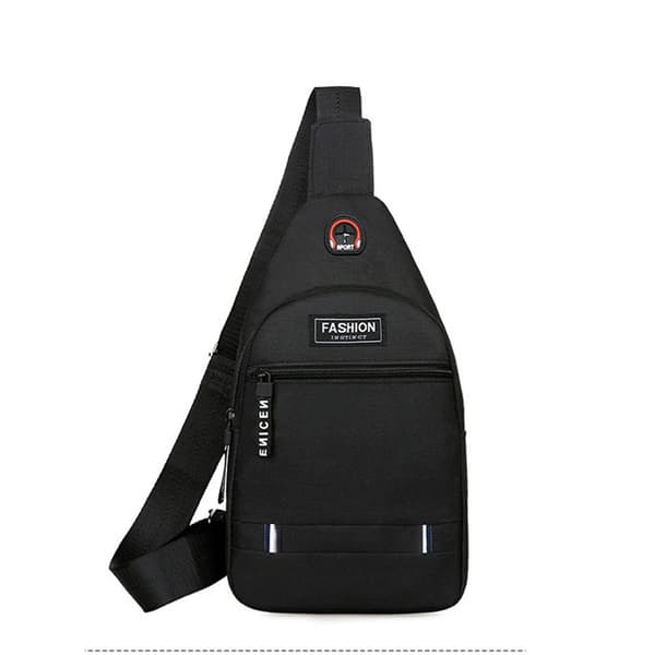 Herre Brysttaske Skuldertaske SORT black