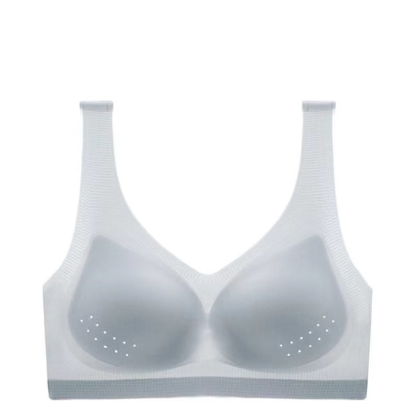 Ice Silk Lifting Bra Ion Lymfvitet Avgiftning Shaping Grey M