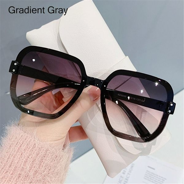 Oversized solbriller Dame solbriller GRADIENT GREY GRADIENT