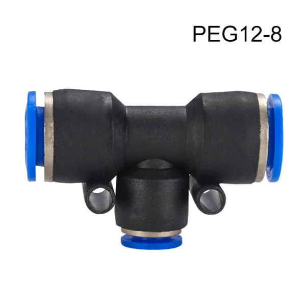 5 stk hurtigkobling Pneumatisk beslag 5 stk PEG12-8 5pcs PEG12-8