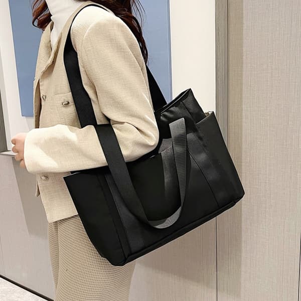 Satchel Bag Canvas Handväska GRÅ grey