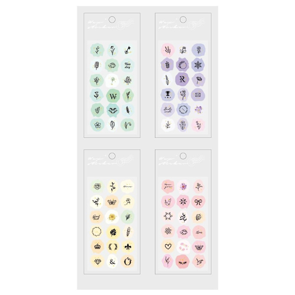 36/54 STK Voksforseglingsstempel-stempelklistremerker C(36PCS) C(36PCS) C(36PCS)