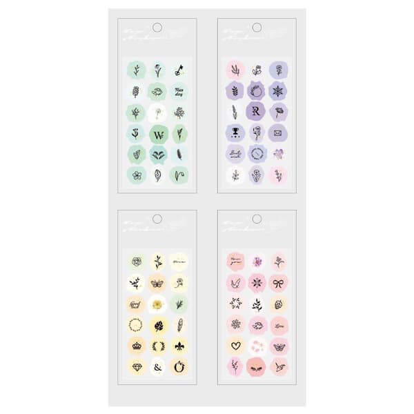 36/54PCS Vaha sinetti leima sinetti leimatarrat E(36 kpl) E(36 kpl) E(36PCS)