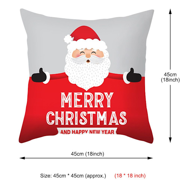 Julepudebetræk julefleecepudebetræk