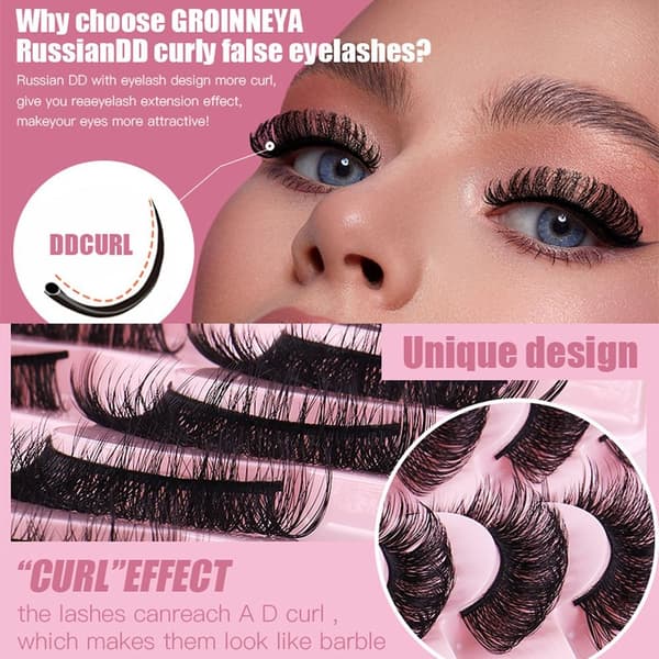 Ryska lösögonfransar Eye Lash Extension 4 4 4