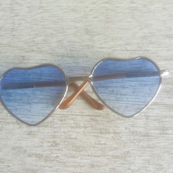 Cute Heart Frame Plush Doll Eyeglasses 2 2 2