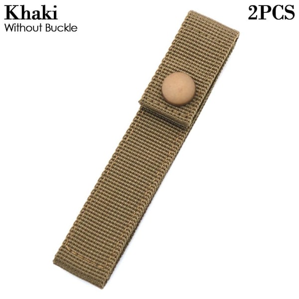 2st Hängande Webbing Spänne Vandring Klätterkarbin KHAKI Khaki Without Buckle-Without Buckle