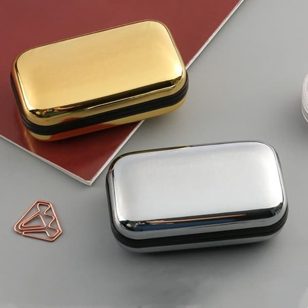 Vikbart läsfodral Glasögonfodral GULD gold