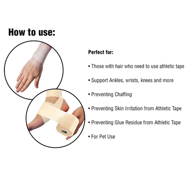 Foam Sports Tape Foam Bandage 6CMX20M 6CMX20M 6cmx20m