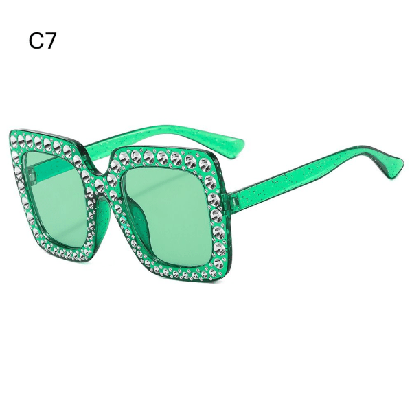 Crystal Suuret aurinkolasit Diamond aurinkolasit C7 C7 C7