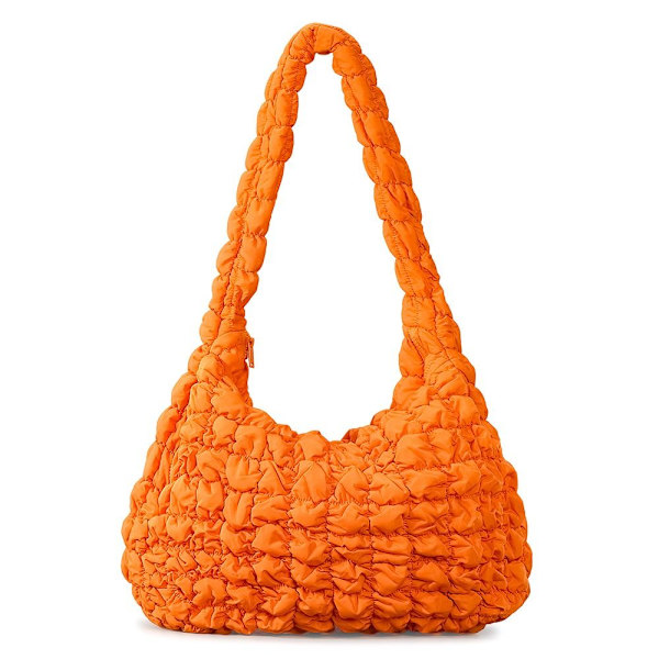 Tikattu Kangaskassi Puffer Kangaskassi ORANSSI Orange