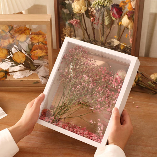 Blomsterdisplayramme Vægmontering HVID 6 TOMMERS - 10,2X15,2CM White 6 inch - 10.2x15.2cm