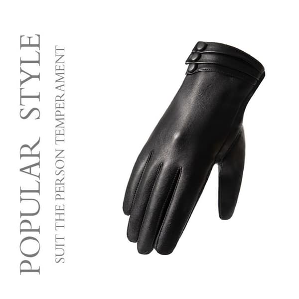 PU-læderhandsker Touch Screen-handsker L L L