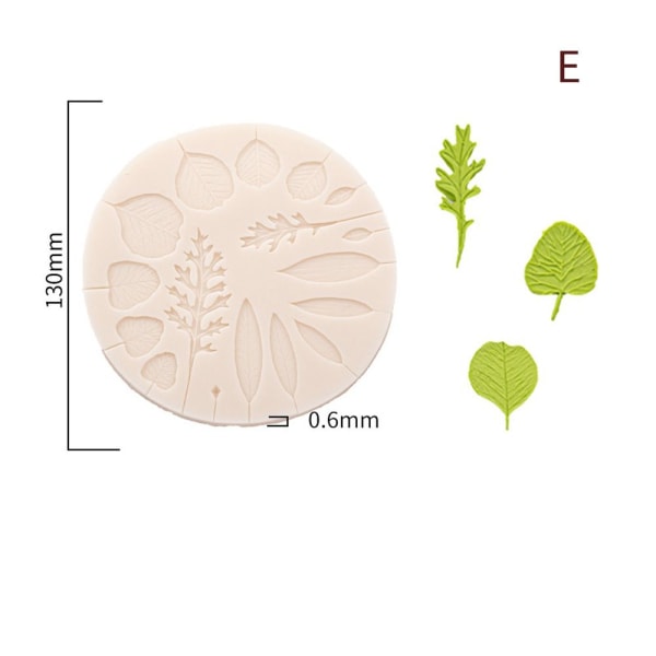 Pine Leaf Form Fondant Form EE E