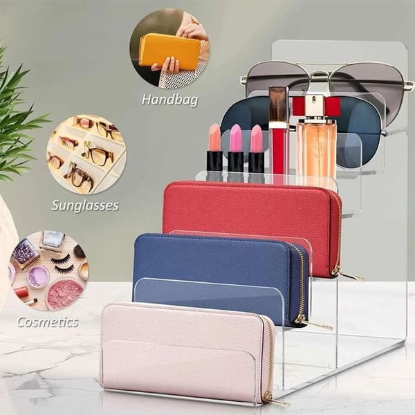 Clear Display Risers Lommebokholder Stativ Handbag Purse Display