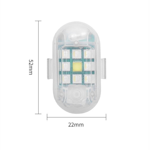 7 farger LED Strobelys Flylys FJERNKONTROLL FJERNKONTROLL Remote control
