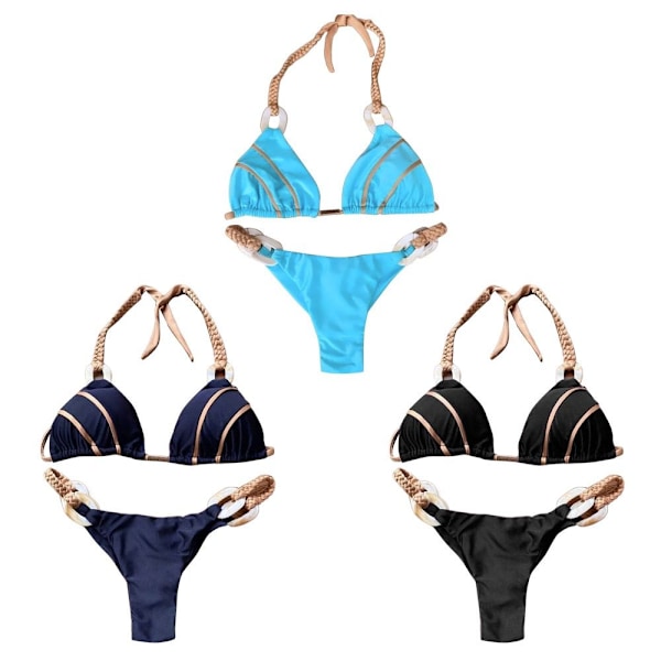Bikinisæt badedragt SORT M black M